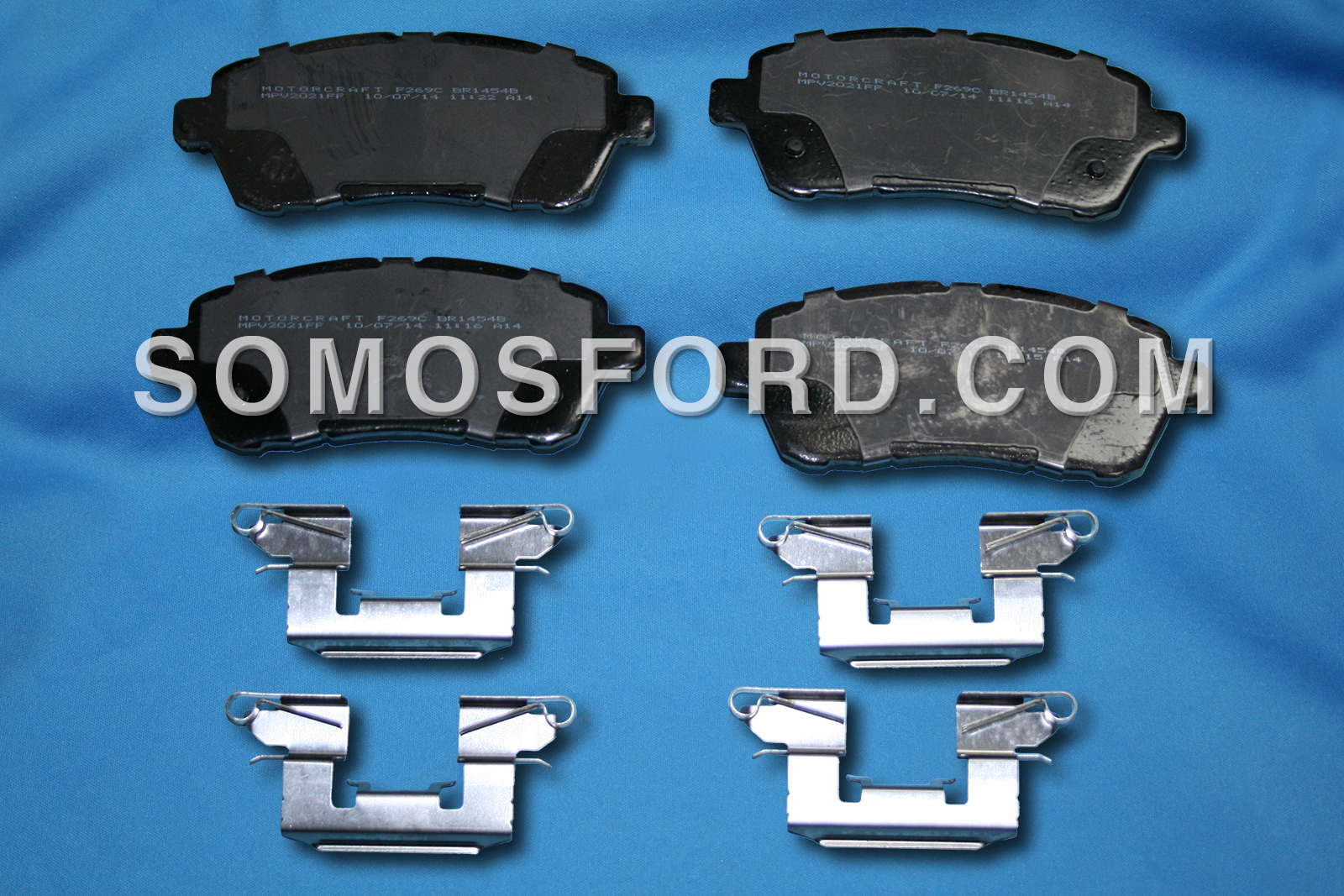 Brand New OEM FRONT BRAKE PADS FORD Fiesta 2013-2019 CU2Z-2V001-A BR-1454B | CU2Z-2V001-E BR-1454C - Imagen 5