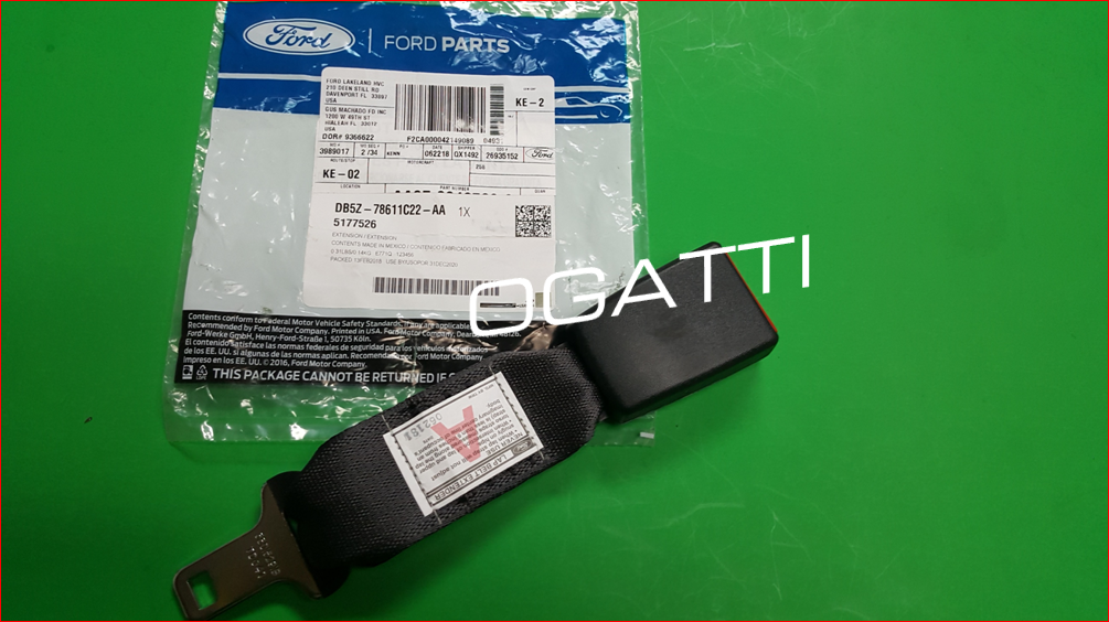 OEM F MULTIPLE Seat Belt Extension Extender 2012 EXPLORER, CMAX, FUSION, LINCOLN DB5Z-78611C22-AA - Imagen 5