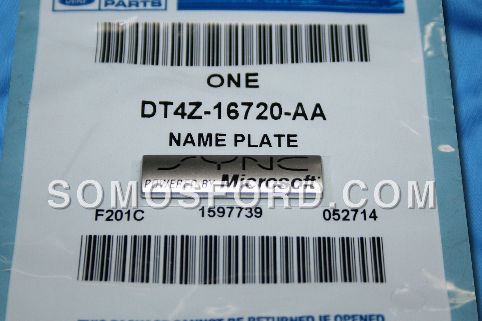 NEW OEM FLOOR CONSOLE SYNC EMBLEM 2008-2013 FORD EDGE | 150 | LINCOLN DT4Z-16720-AA - Imagen 3