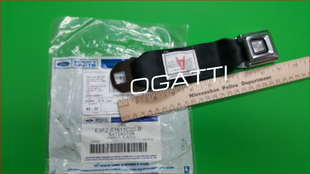 OEM F MULTIPLE Seat Belt Extension Extender 1975-1996 NOS FORD BRONCO F-100-350 - Imagen 5