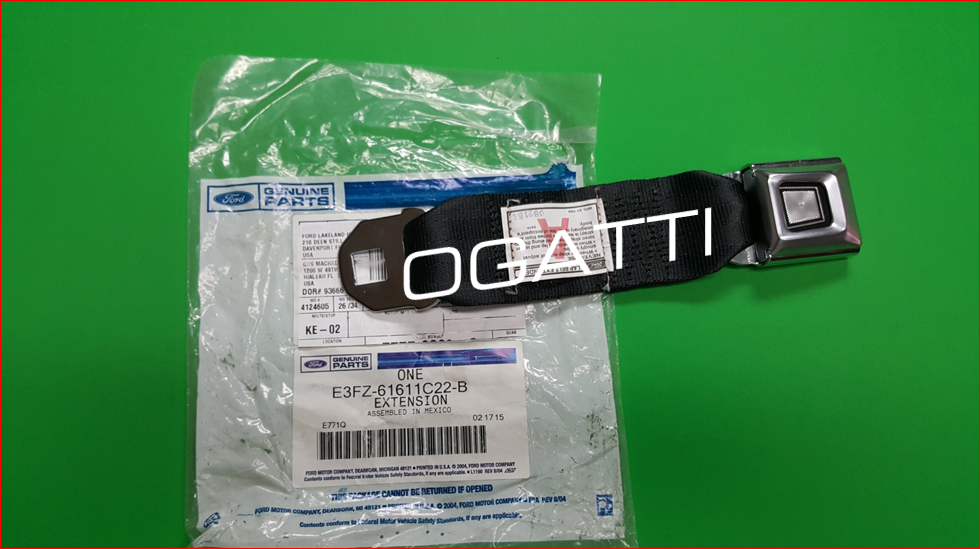 OEM F MULTIPLE Seat Belt Extension Extender 1975-1996 NOS FORD BRONCO F-100-350 - Imagen 8