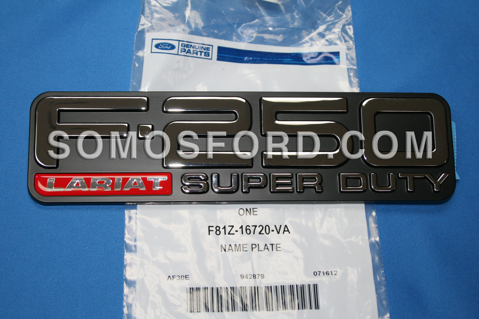 BRAND NEW OEM NAMEPLATE FOR FENDER F250 LARIAT VERSION 1999-2004 F81Z-16720-VA RH PASSENGER SIDE OR LH DRIVER SIDE - Imagen 3