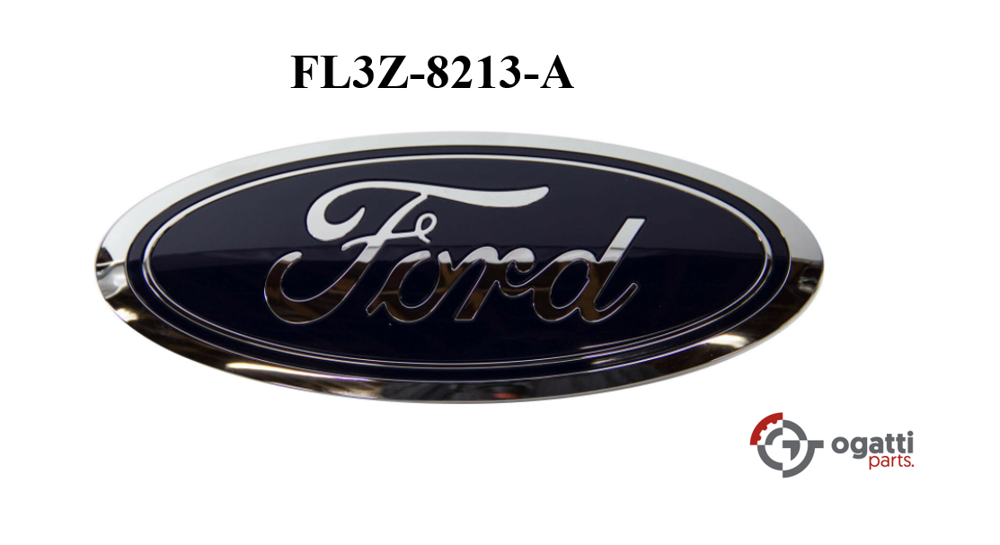 BRAND NEW OEM FROM GRILLE OVAL 9.5" APPLIQUE 2014-2015 FORD F150 "LOBO " NAMEPLATE FRONT GRILLE OVAL REF: FL3Z-8213-A - Imagen 4