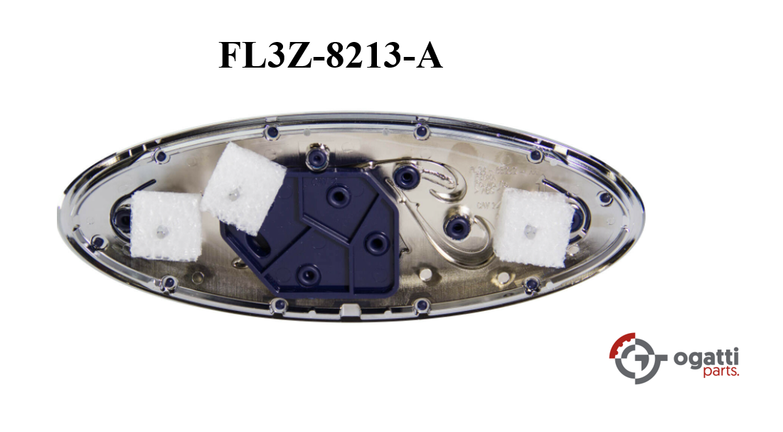 BRAND NEW OEM FROM GRILLE OVAL 9.5" APPLIQUE 2014-2015 FORD F150 "LOBO " NAMEPLATE FRONT GRILLE OVAL REF: FL3Z-8213-A - Imagen 5