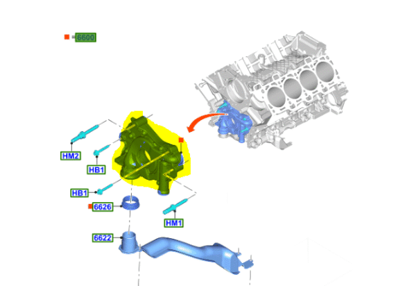 Brand New OEM  Engine Oil Pump 5.2L TIVCT PFI NA (C52SDSX) MUSTANG 2015/ GR3Z-6600-A