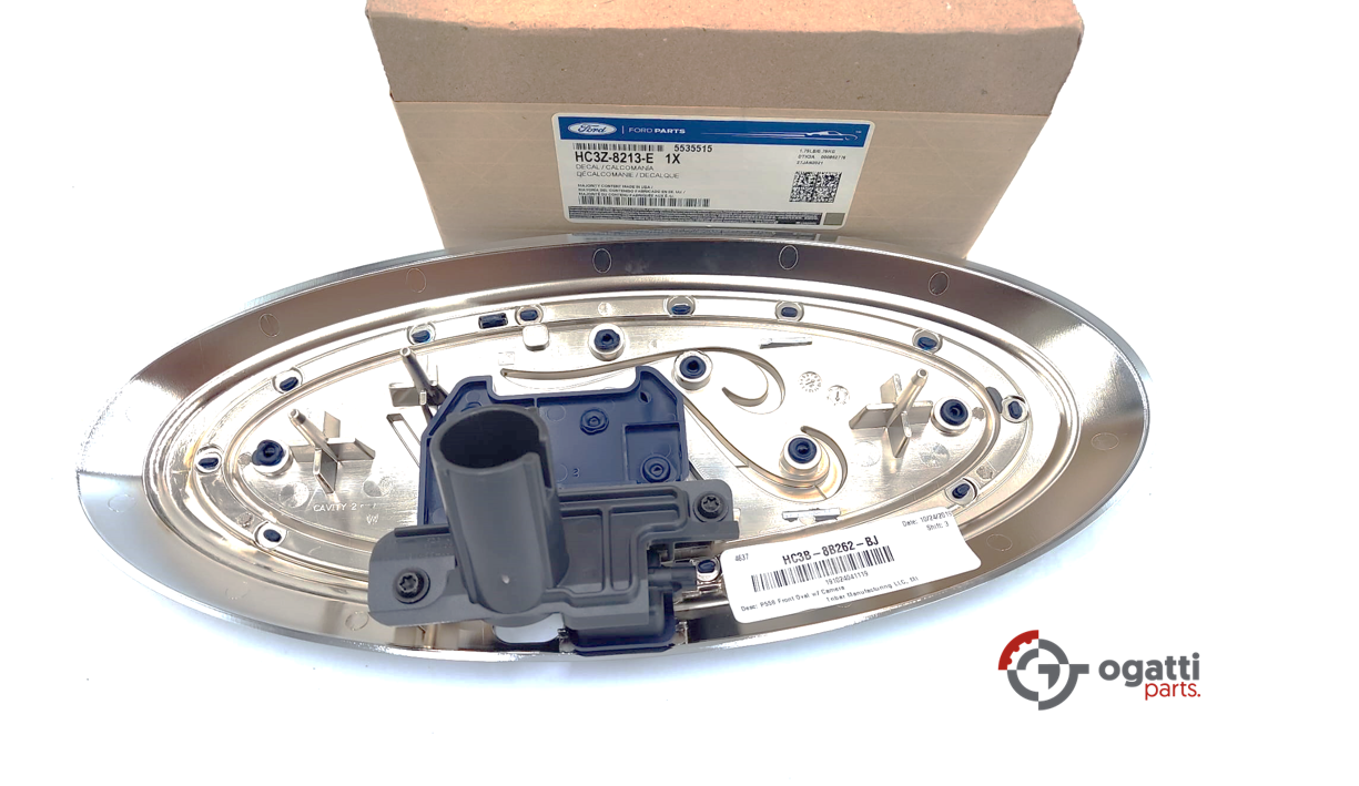 OVAL FORD BRAND BRAND NEW OEM FRONT GRILLE EMBLEM FROM 10/11/2016 2016-2019 FORD F-250-350-450-550 HC3Z-8213-E - Imagen 7