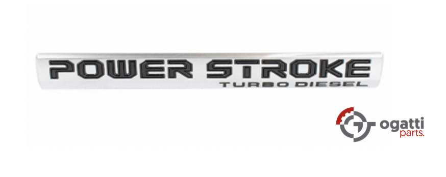 BRAND NEW OEM POWER STROKE NAMEPLATE ON DOOR F250, F-350, F-450, F-550 ALL VERSION 2016-2022 HC3Z-9942528-F LH Driver Side