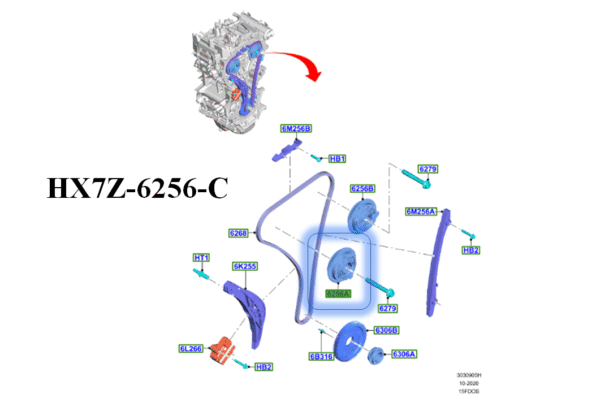 Brand New OEM GEAR CAMSHAFT DRIVE 1.5L DRAGON ESCAPE 2019- BRONCO SPORT HX7Z-6256-C