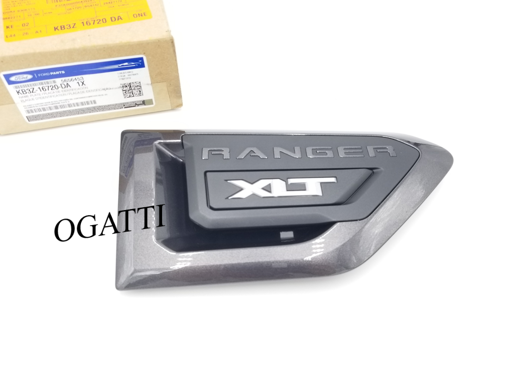 Brand New OEM VENT EMBLEM FOR RANGER XLT 2019-2020 PASSENGER SIDE RH FOR FENDER KB3Z-16720-DA - Imagen 2