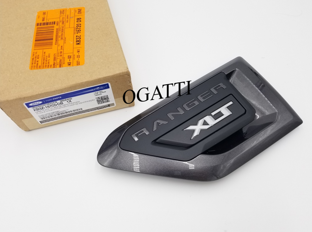 Brand New OEM VENT EMBLEM FOR RANGER XLT 2019-2020 DRIVER SIDE FOR FENDER KB3Z-16720-DB MAGNETIC BLACK - Imagen 4