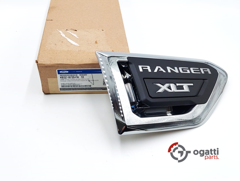 BRAND NEW OEM VENT EMBLEM FOR RANGER XLT IN CHROME 2019-2020 PASSENGER SIDE RH FOR FENDER KB3Z-16720-FA - Imagen 2