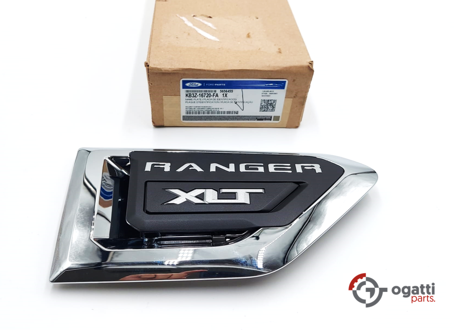 BRAND NEW OEM VENT EMBLEM FOR RANGER XLT IN CHROME 2019-2020 PASSENGER SIDE RH FOR FENDER KB3Z-16720-FA - Imagen 4
