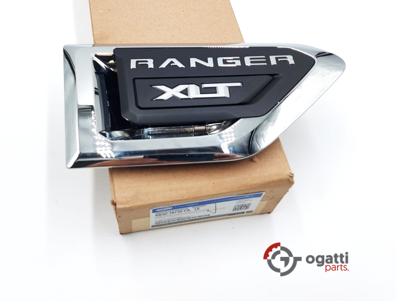 BRAND NEW OEM VENT EMBLEM FOR RANGER XLT IN CHROME 2019-2020 PASSENGER SIDE RH FOR FENDER KB3Z-16720-FA