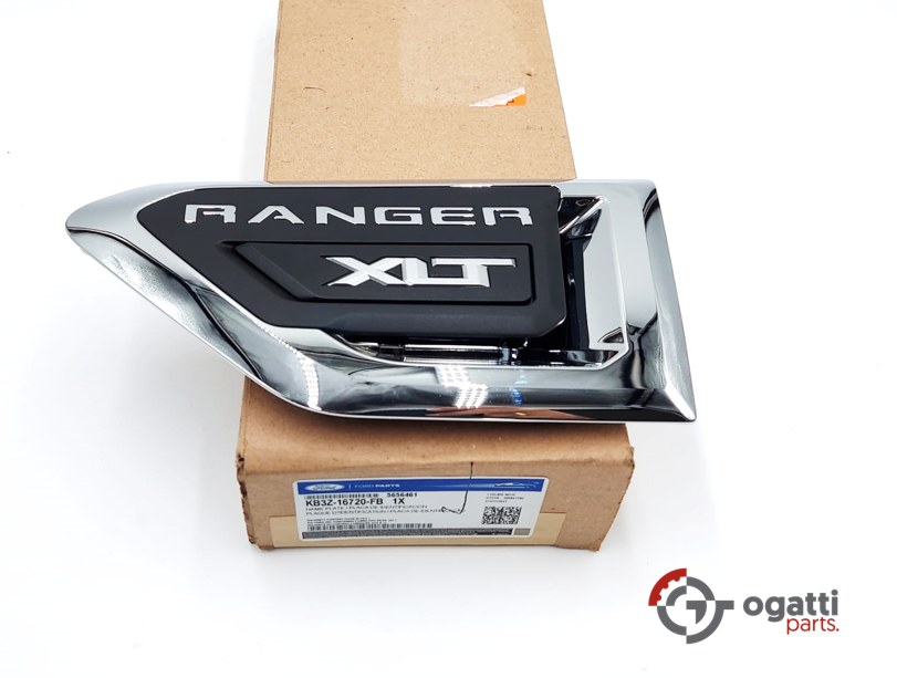 Brand New OEM VENT EMBLEM FOR RANGER XLT CHROME 2019-2020 DRIVER SIDE FOR FENDER KB3Z-16720-FB - Imagen 2