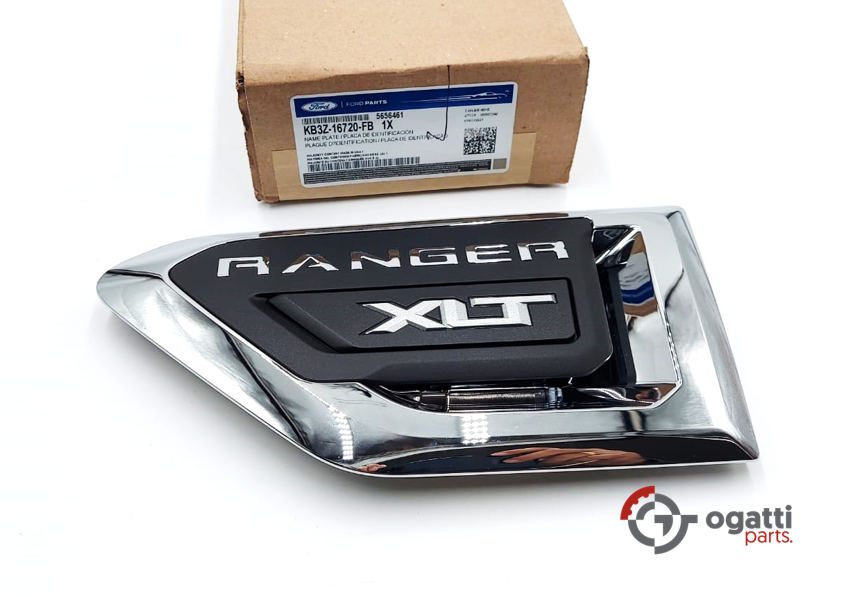 Brand New OEM VENT EMBLEM FOR RANGER XLT CHROME 2019-2020 DRIVER SIDE FOR FENDER KB3Z-16720-FB - Imagen 4