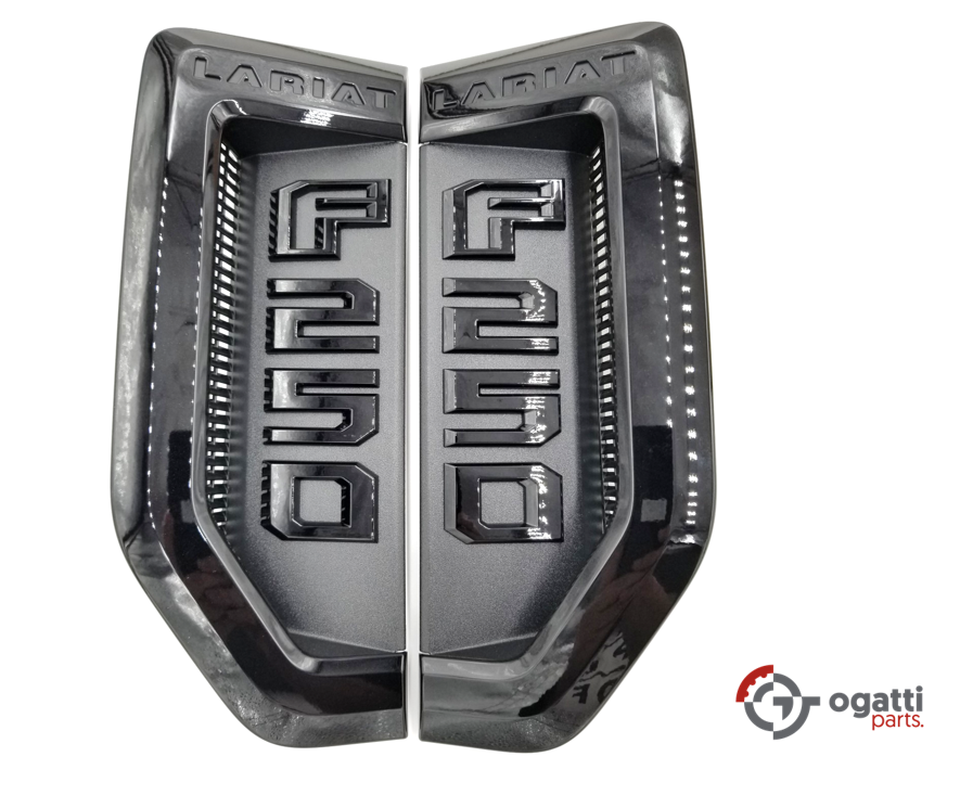 Brand New OEM NAME PLATE F-250 LARIAT Sport Package 2017 KIT RH-LH (OG-F250-2017-4) - Imagen 3
