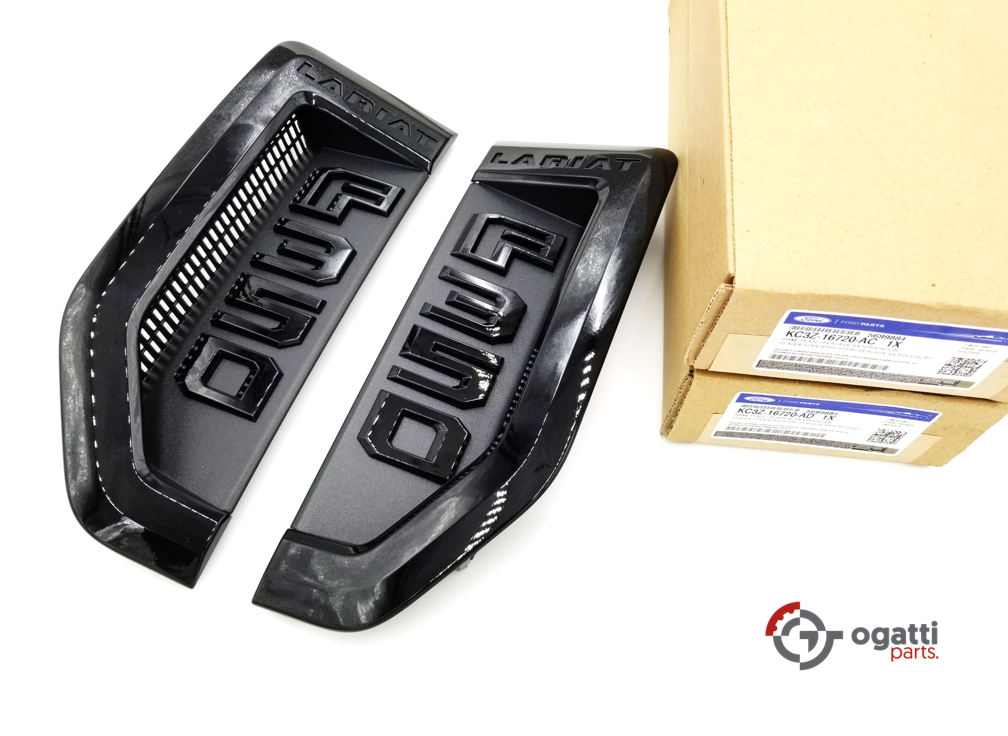 Brand New OEM NAME PLATE F-350 LARIAT Sport Package 2017 KIT RH-LH (OG-F350-2017-4) - Imagen 2
