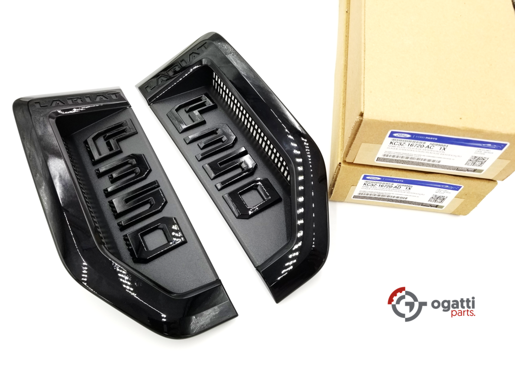 Brand New OEM NAME PLATE F-350 LARIAT Sport Package 2017 KIT RH-LH (OG-F350-2017-4) - Imagen 3