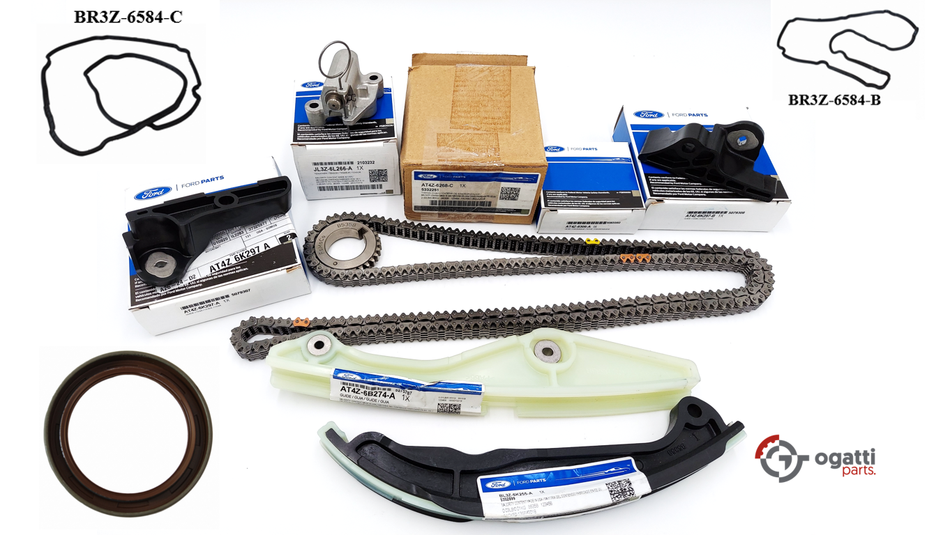 Brand New OEM Timing Chain Kit 3.5L DOHC VCT, 10 Pieces, Engine Repair Kit (OG-60-3.5L-10-1) - Imagen 2