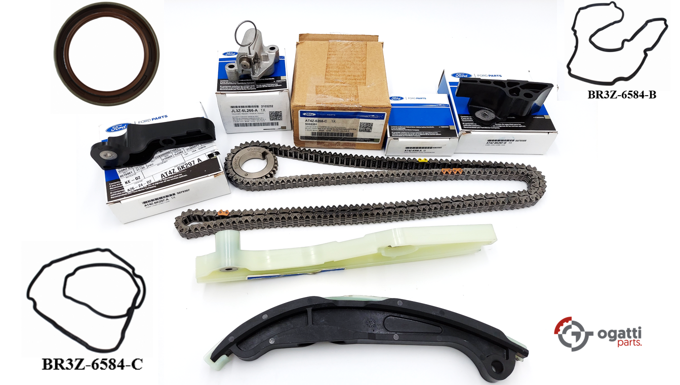 Brand New OEM Timing Chain Kit 3.5L DOHC VCT, 10 Pieces, Engine Repair Kit (OG-60-3.5L-10-1) - Imagen 3