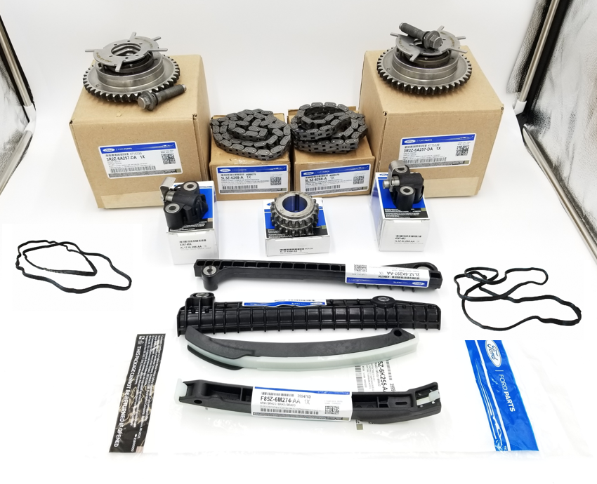 Brand New OEM Timing Chain Guides 5.4L V8, 13 Pieces, Engine Repair Kit Explorer|F-150|Expedition|F-250-350 2004-2010 (OG-60-5.4L-13-5) - Imagen 4