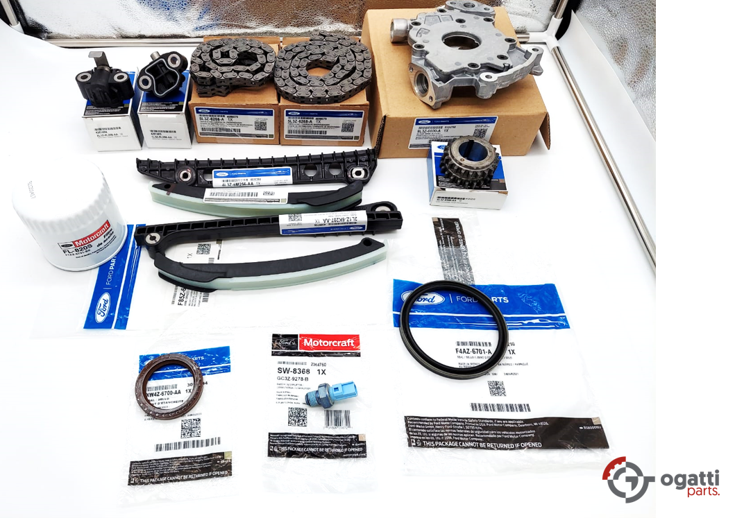 Brand New OEM Timing Chain Guides 5.4L V8, 14 Pieces, Engine Repair Kit Explorer|F-150|Expedition|F-250-350 2004-2010 (OG-60-5.4L-14-6) - Imagen 2