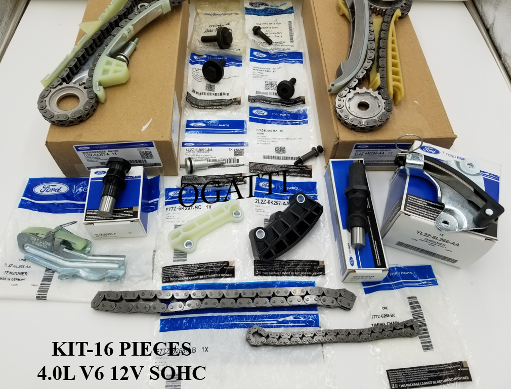 Brand New OEM Timing Chain 4.0L, 16 Pieces Engine Repair Kit (OG-60-4.0L-16-1) - Imagen 2