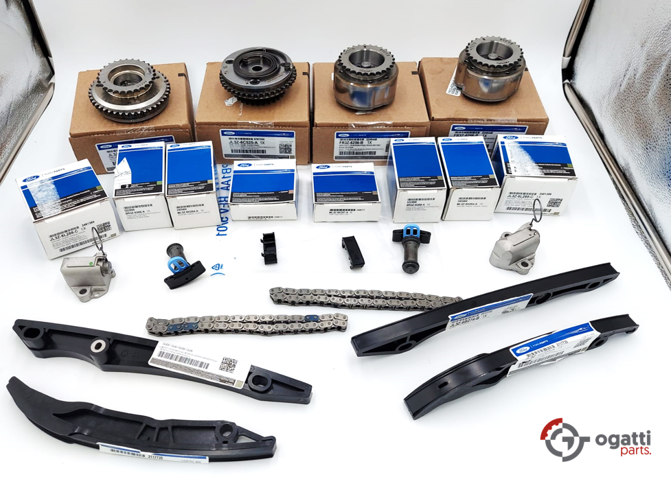 Brand New OEM Timing Chain Kit 5.0L COYOTE 32V DOHC, 2017-2020 16 Pieces, Engine Repair Kit (OG-60-5.0LC-16-1) - Imagen 2
