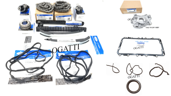 Brand New OEM Timing Chain KIT 5.4L V8, 17-4 Pieces, Engine Repair Kit Explorer|F-150|Expedition|F-250-350 2004-2010 (OG-60-5.4L-17-4)