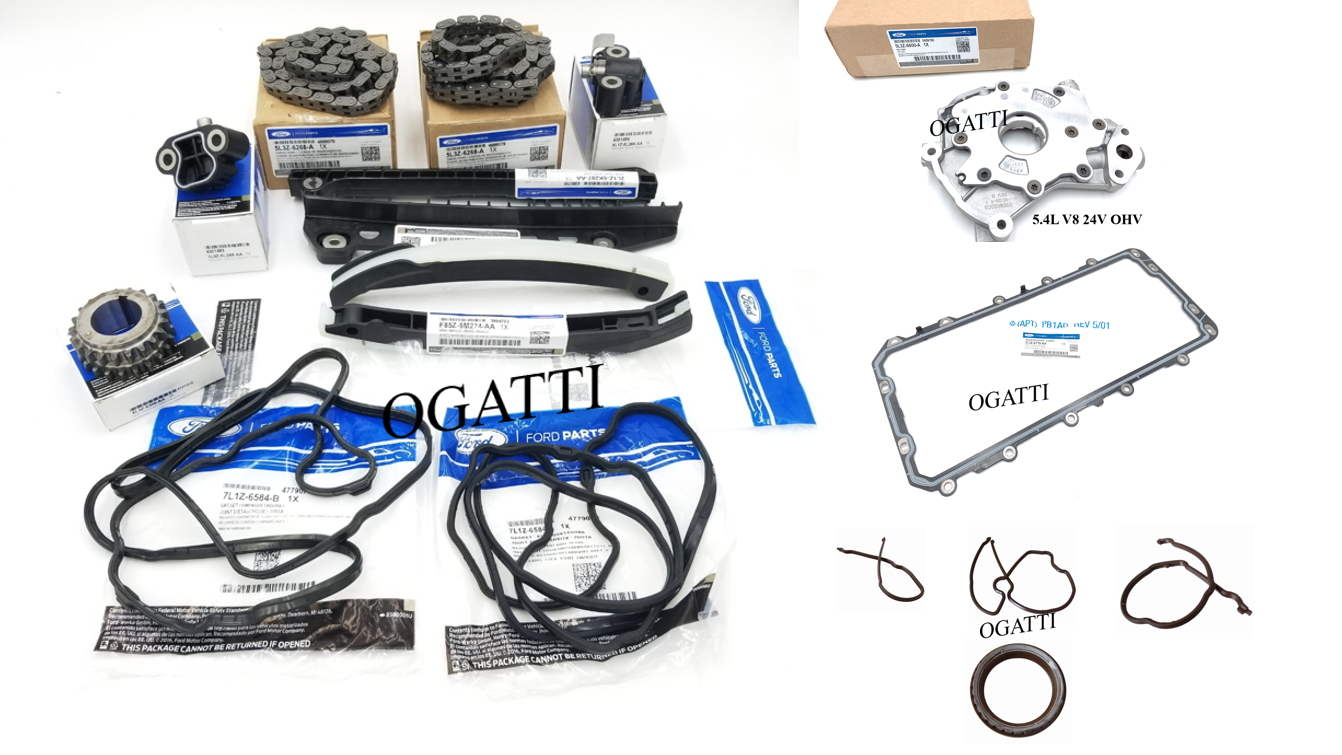 Brand New OEM Timing Chain KIT 5.4L V8, 17-4 Pieces, Engine Repair Kit Explorer|F-150|Expedition|F-250-350 2004-2010 (OG-60-5.4L-17-4) - Imagen 4