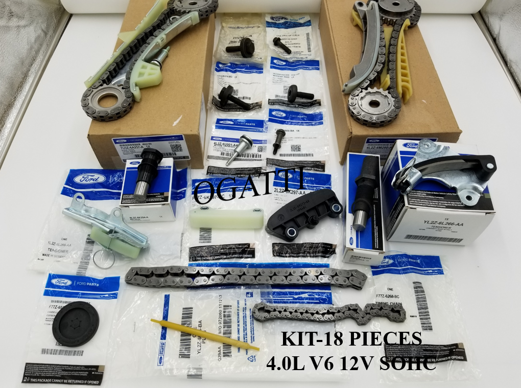 Brand New OEM Timing Chain 4.0L, 18 Pieces Engine Repair Kit (OG-60-4.0L-18-1)