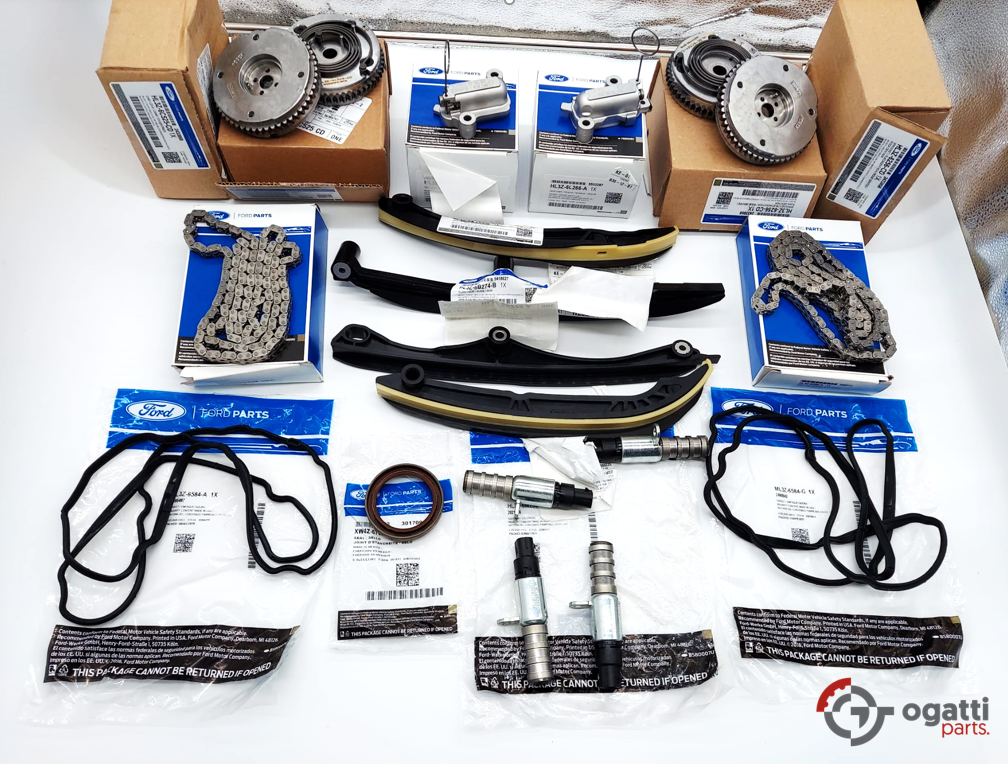 Brand New OEM Timing Chain Kit 3.5L DOHC TURBO, 19-2 Pieces, Engine Repair Kit (OG-60-3.5LT-19-2) - Imagen 2