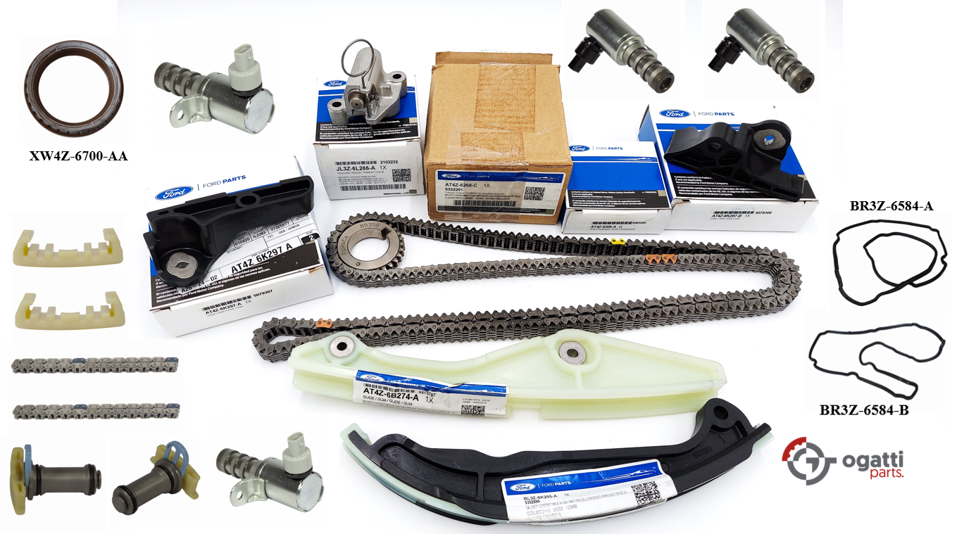 Brand New OEM Timing Chain Kit 3.5L DOHC VCT, 20 Pieces, Engine Repair Kit for Explorer |F-150|Edge | Flex |Taurus 2011-2019 (OG-60-3.5L-20-1) - Imagen 2