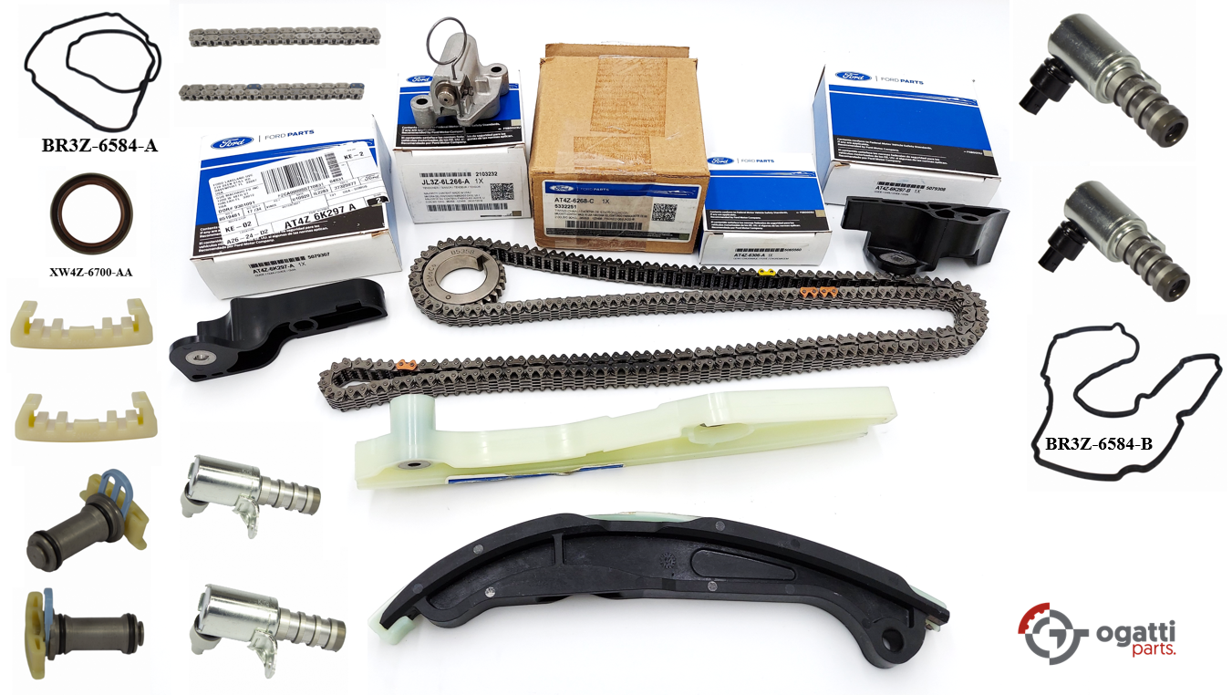Brand New OEM Timing Chain Kit 3.5L DOHC VCT, 20 Pieces, Engine Repair Kit for Explorer |F-150|Edge | Flex |Taurus 2011-2019 (OG-60-3.5L-20-1)