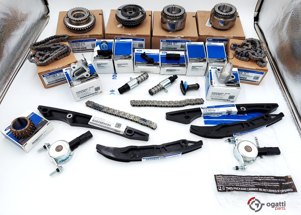 Brand New OEM Timing Chain Kit 5.0L COYOTE 32V DOHC, 2017-2020 23 Pieces, Engine Repair Kit (OG-60-5.0LC-23-1) - Imagen 2