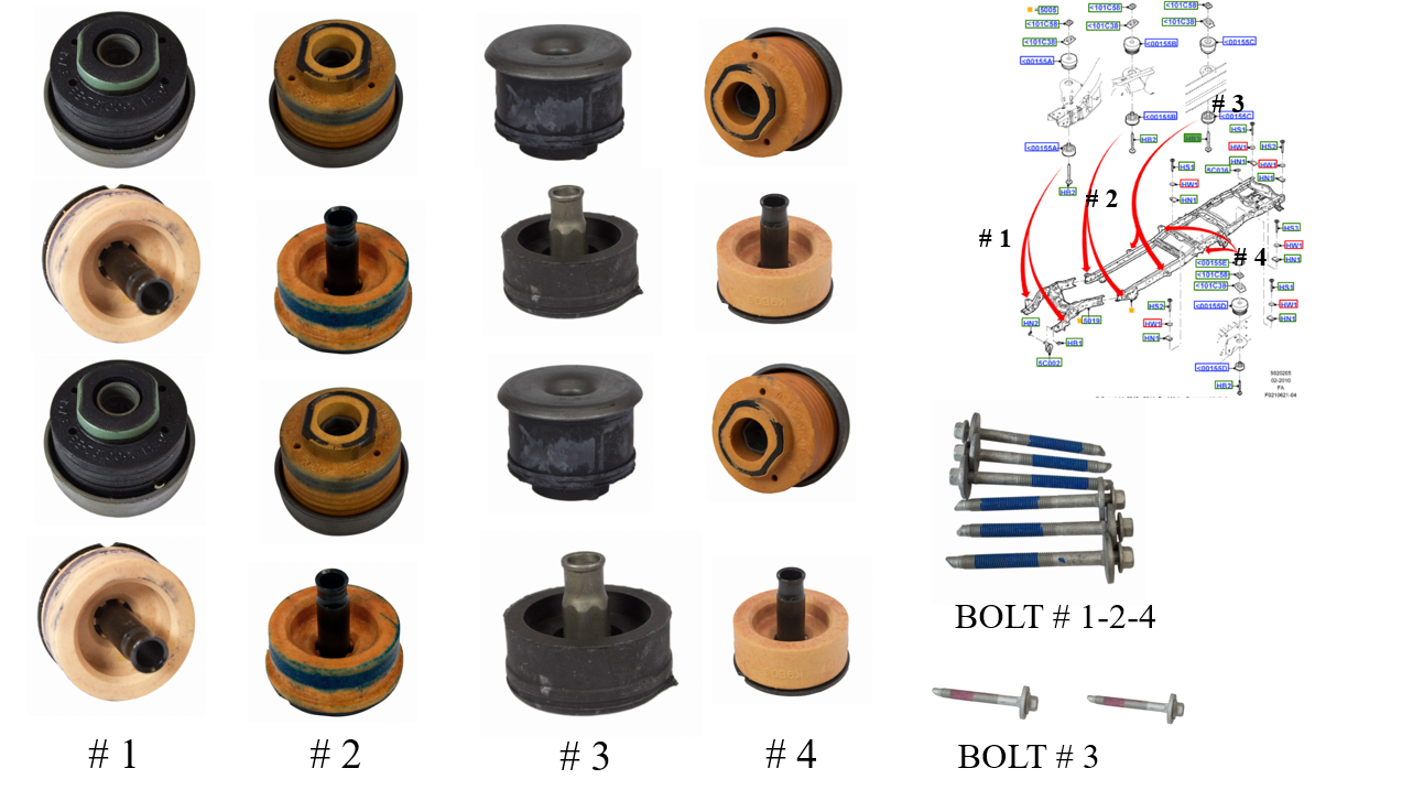 Brand New OEM Kit Chassis Frame Upper and Lower Insulator Kit-24 Pieces F-250-550SD OG-1000154-24 - Imagen 3