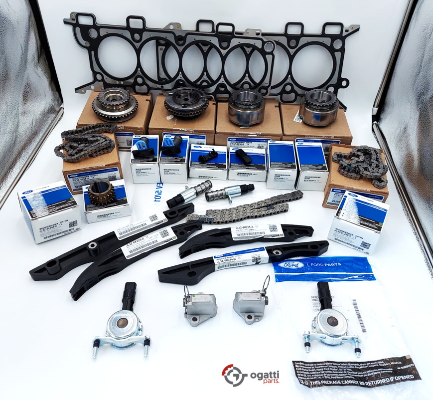 Brand New OEM Timing Chain Kit 5.0L COYOTE 32V DOHC, 2017-2020 25 Pieces, Engine Repair Kit (OG-60-5.0LC-25-1) - Imagen 3