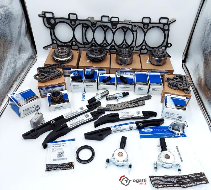 Brand New OEM Timing Chain Kit 5.0L COYOTE 32V DOHC, 2017-2020 26 Pieces, Engine Repair Kit (OG-60-5.0LC-26-1) - Imagen 2