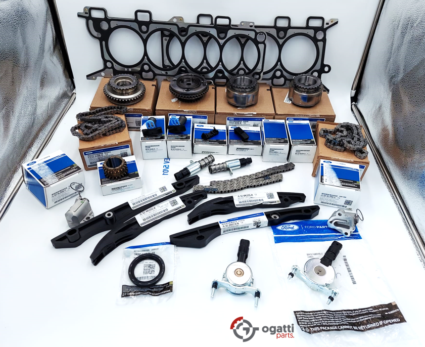 Brand New OEM Timing Chain Kit 5.0L COYOTE 32V DOHC, 2017-2020 26 Pieces, Engine Repair Kit (OG-60-5.0LC-26-1) - Imagen 4