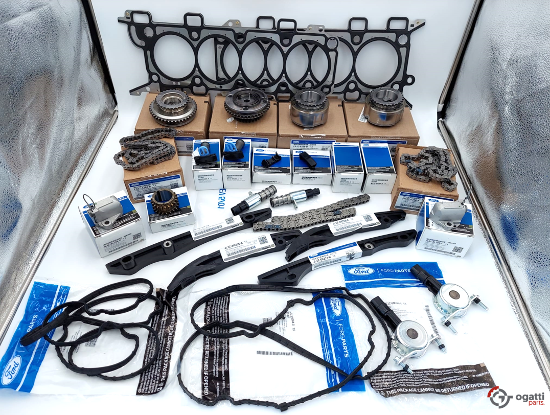 Brand New OEM Timing Chain Kit 5.0L COYOTE 32V DOHC, 2017-2020 27 Pieces, Engine Repair Kit (OG-60-5.0LC-27-1) - Imagen 2