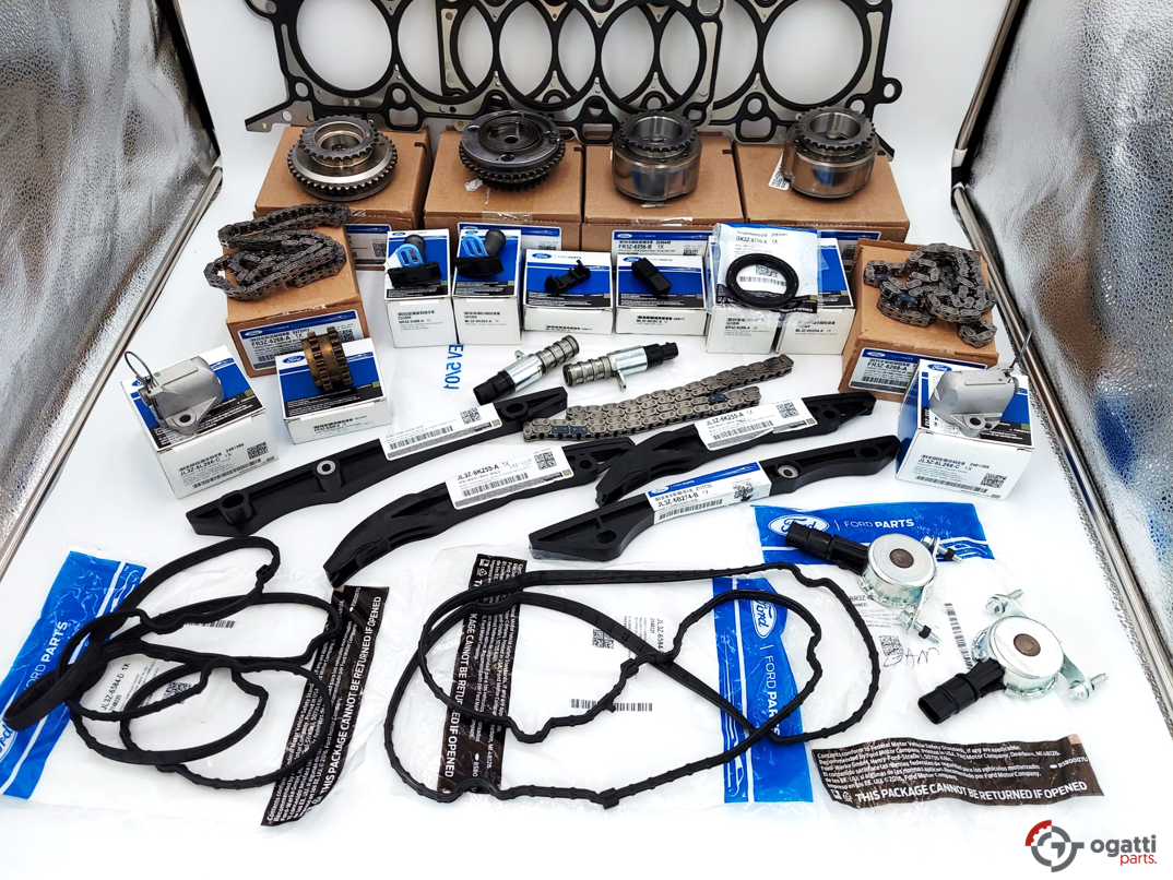 Brand New OEM Timing Chain Kit 5.0L COYOTE 32V DOHC, 2017- 28 Pieces, Engine Repair Kit (OG-60-5.0LC-28-1) - Imagen 4