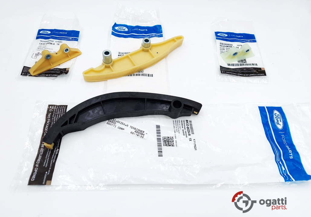 Brand New OEM Guide Timing Chain Kit 3.2L Diesel Power Stroke 5 Cyl, Set 4 Pieces, Engine Repair Kit (OG-60-3.2L-4-4) - Imagen 2