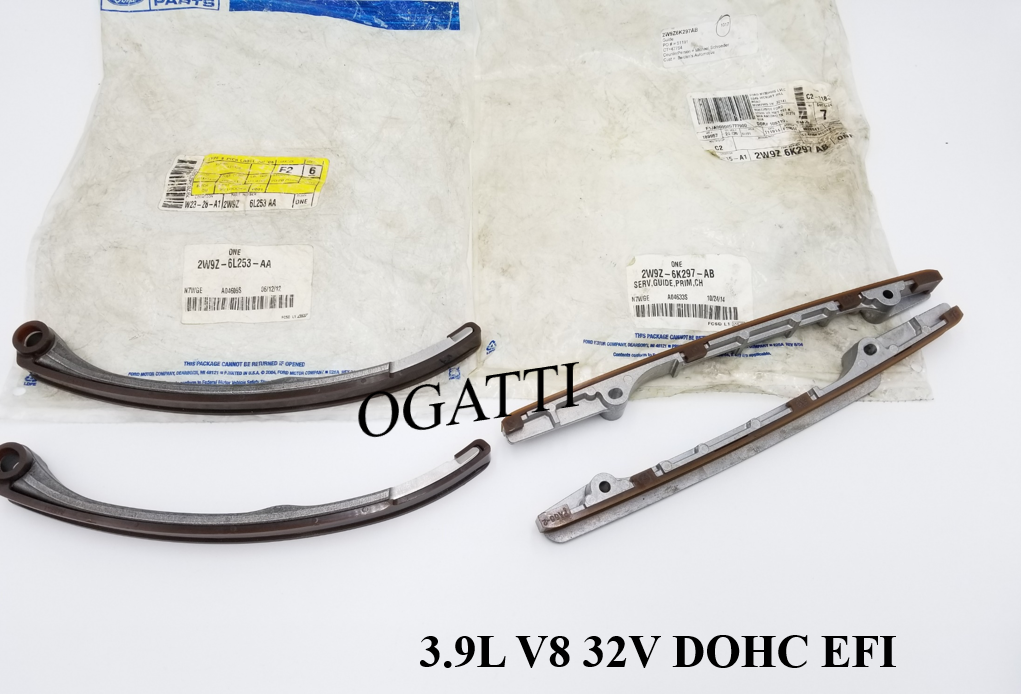 Brand New OEM Timing Chain Guides 3.9L 32V DOHC, 4 Pieces, Engine Repair Kit (OG-60-3.9L-4-2) - Imagen 2