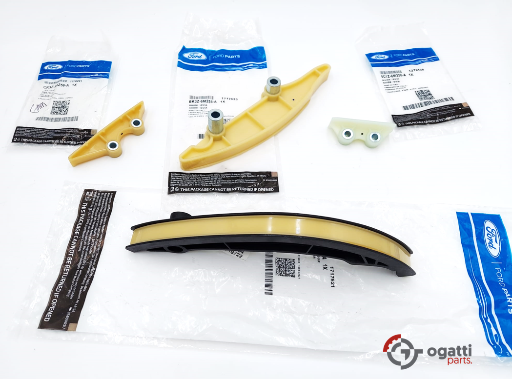 Brand New OEM Guide Timing Chain Kit 3.2L Diesel Power Stroke 5 Cyl, Set 4 Pieces, Engine Repair Kit (OG-60-3.2L-4-4) - Imagen 3