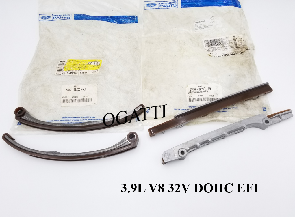 Brand New OEM Timing Chain Guides 3.9L 32V DOHC, 4 Pieces, Engine Repair Kit (OG-60-3.9L-4-2) - Imagen 3