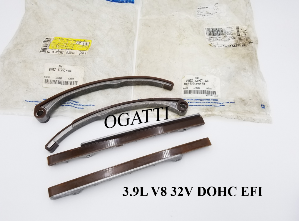 Brand New OEM Timing Chain Guides 3.9L 32V DOHC, 4 Pieces, Engine Repair Kit (OG-60-3.9L-4-2) - Imagen 5