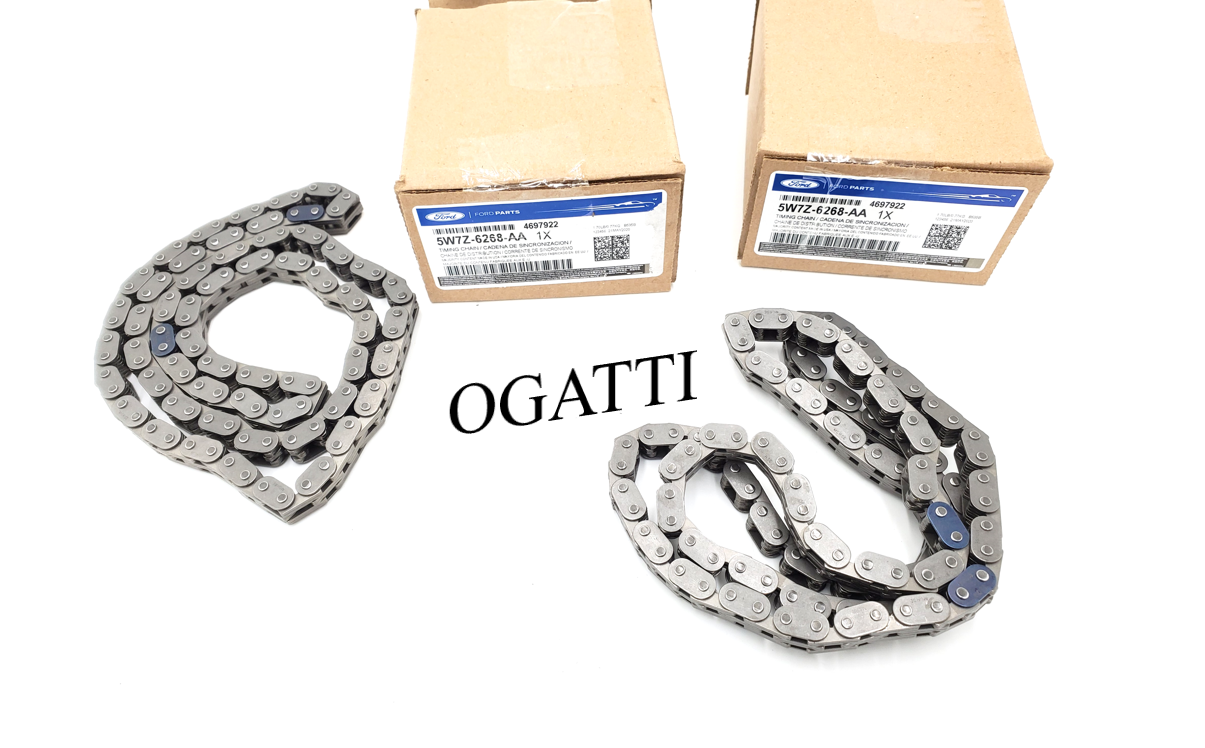Brand New OEM Belt/Chain - Timing, Primary 5.34 | 4.6L SOHC V8 12V, 2 Pieces Engine Repair Kit (OG-60-4.6L-2-1) 5W7Z-6268-AA - Imagen 2