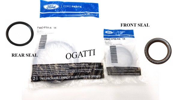 Brand New OEM Seal - Crankshaft Oil 5.4L V8, 2 Pieces Engine Repair Kit (OG-60-5.4L-2-9)