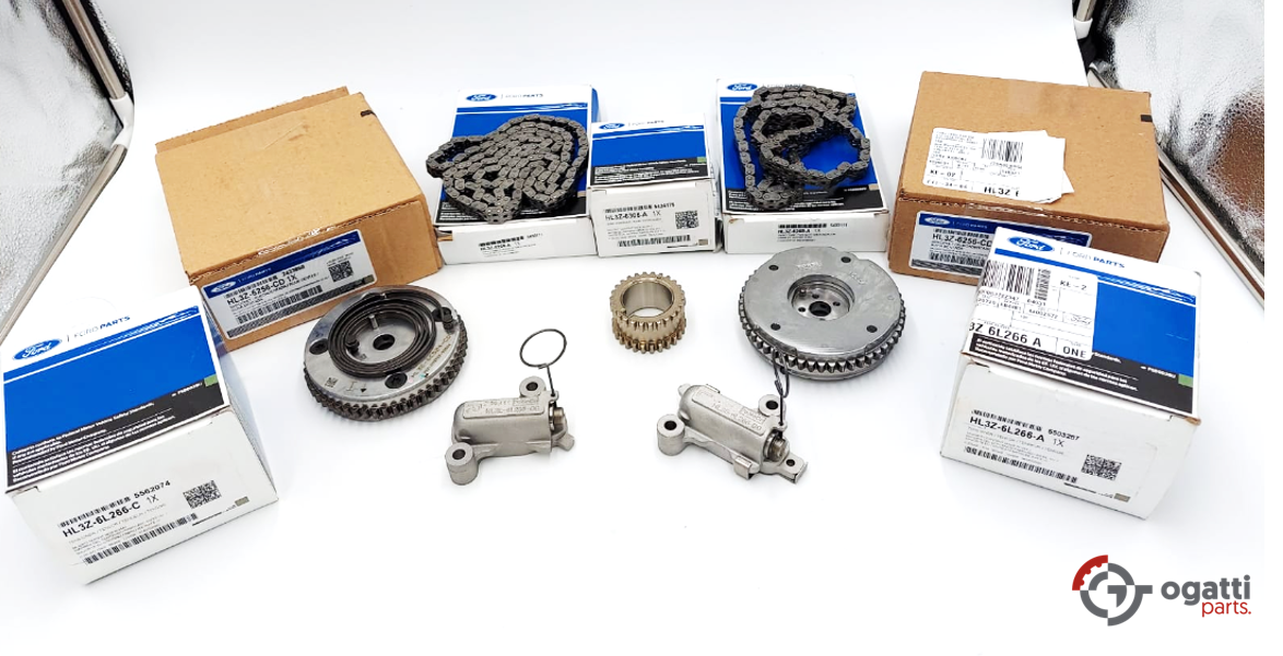 Brand New OEM Timing Chain And Tensioner, Gear Kit 3.5L DOHC TURBO, 7 Pieces, Engine Repair Kit (OG-60-3.5LT-7-2) - Imagen 2