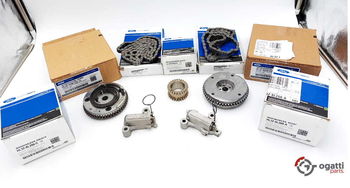 Brand New OEM Timing Chain And Tensioner, Gear Kit 3.5L DOHC TURBO, 7 Pieces, Engine Repair Kit (OG-60-3.5LT-7-2) - Imagen 4